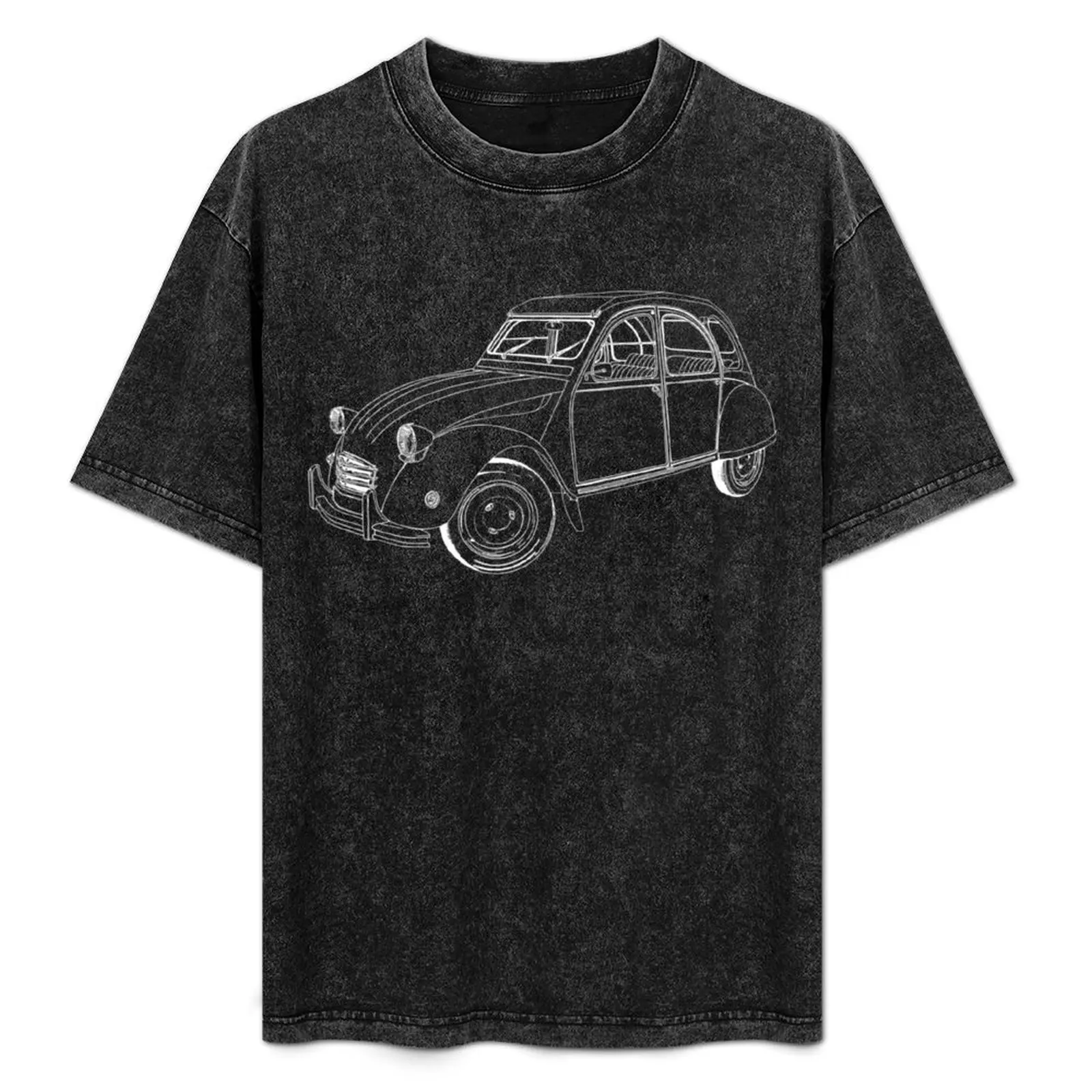 

2CV, the duck, French car, classic car T-Shirt Plus Size All Match Tee Shirt