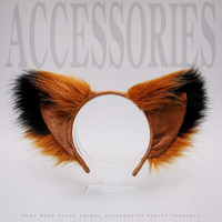 Wholesale Cute Japanese Fluffy Cosplay Hair Accessories Fox Ears Ponytail Headband Animal Ear Hair Clip for Anime Lolita
