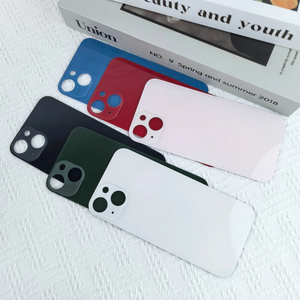 High Quality Back Glass Cover For iPhone 13 Replacement Battery Case Rear Door Housing Panel Parts For iPhone13 Battery Cover