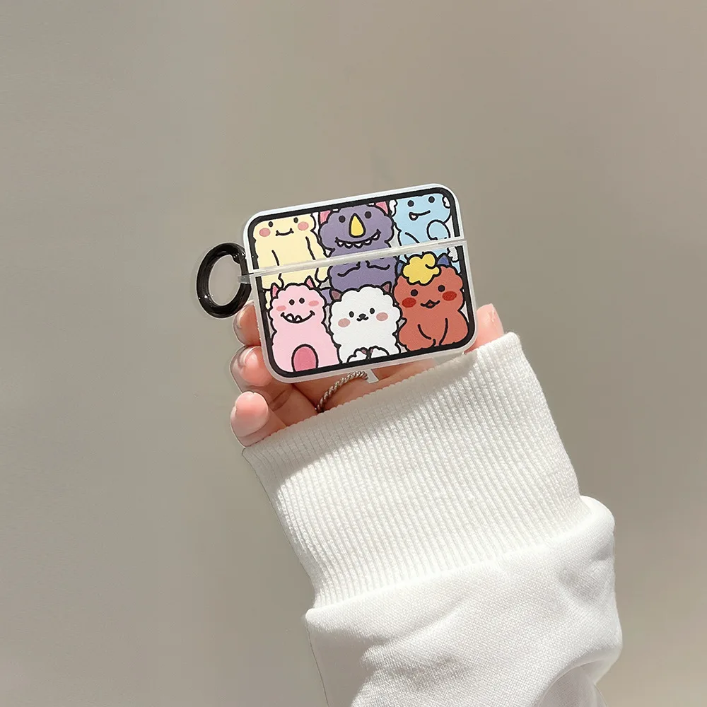 Cartoon, Little Monster For Apple AirPods 1 2 pro Bluetooth Headphone Cover 3rd Generation Silicone Soft Cover Protective Case