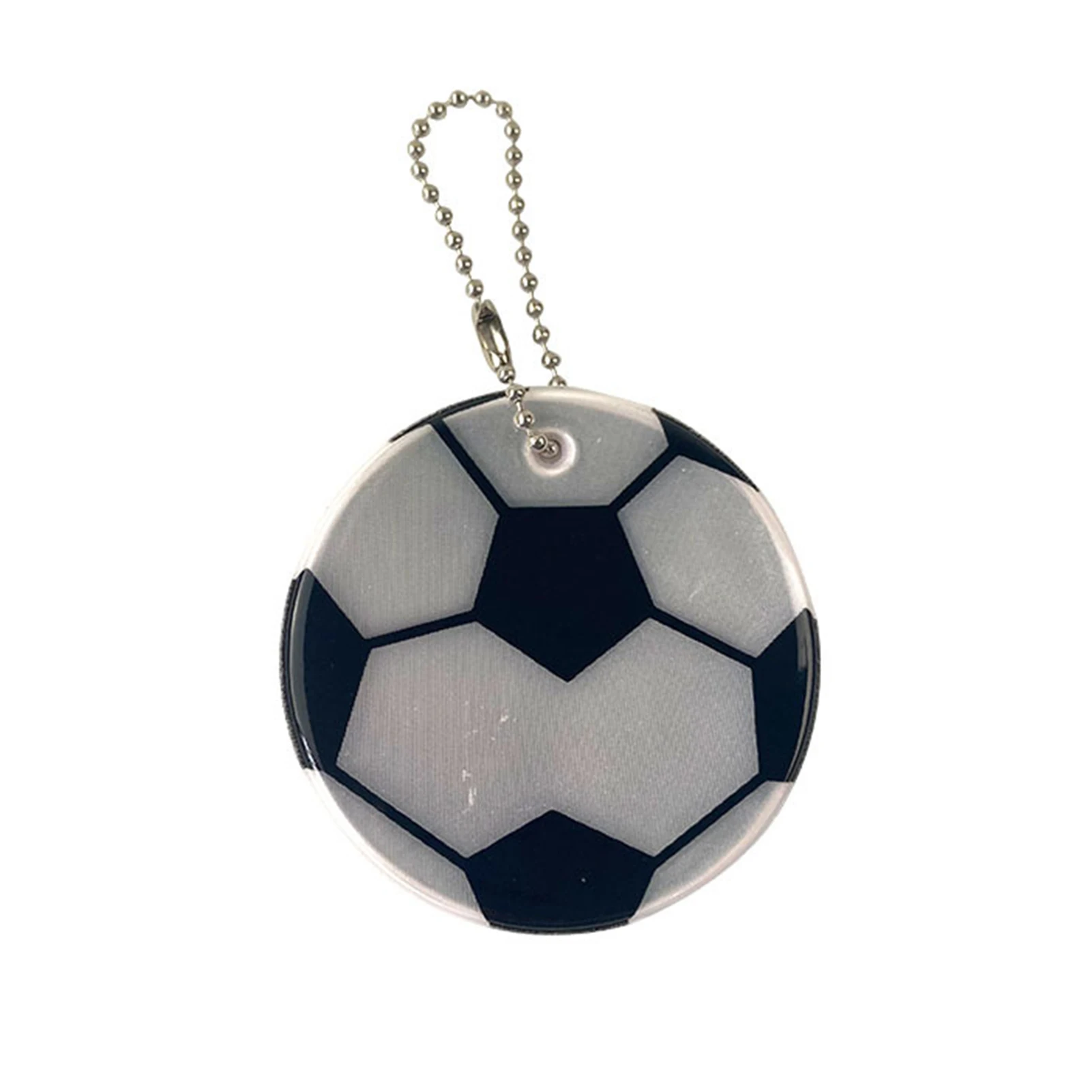 Football Reflective Keychain for Kids Night Safety Key Chain for Bags Backpack Pendant Reflector for Things Traffic Security