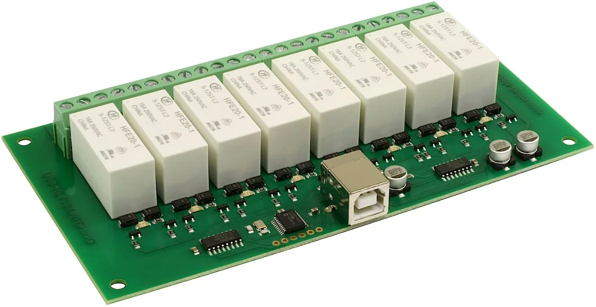 USB-RLY16L - 8 X 16A Latching Relay Module Development Board