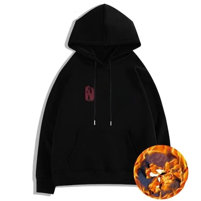 

Свободный кардиган-худи для пар, осенне-зимний, больших размеров, легкий, дышащий, из полиэстера, с длинными рукавами, с принтом, повседневная одежда