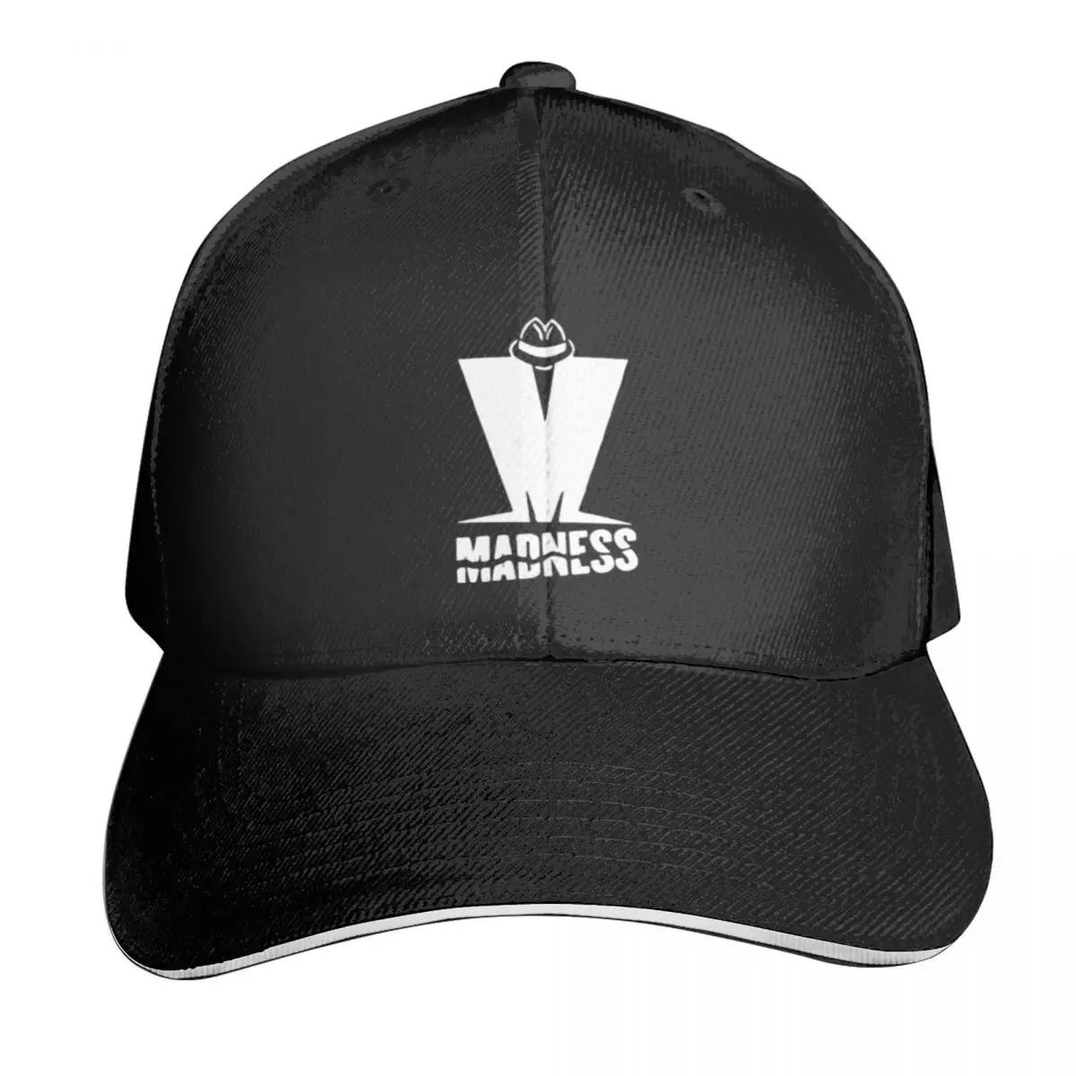 Band Stencil - White Madness A Baseball Caps Hat