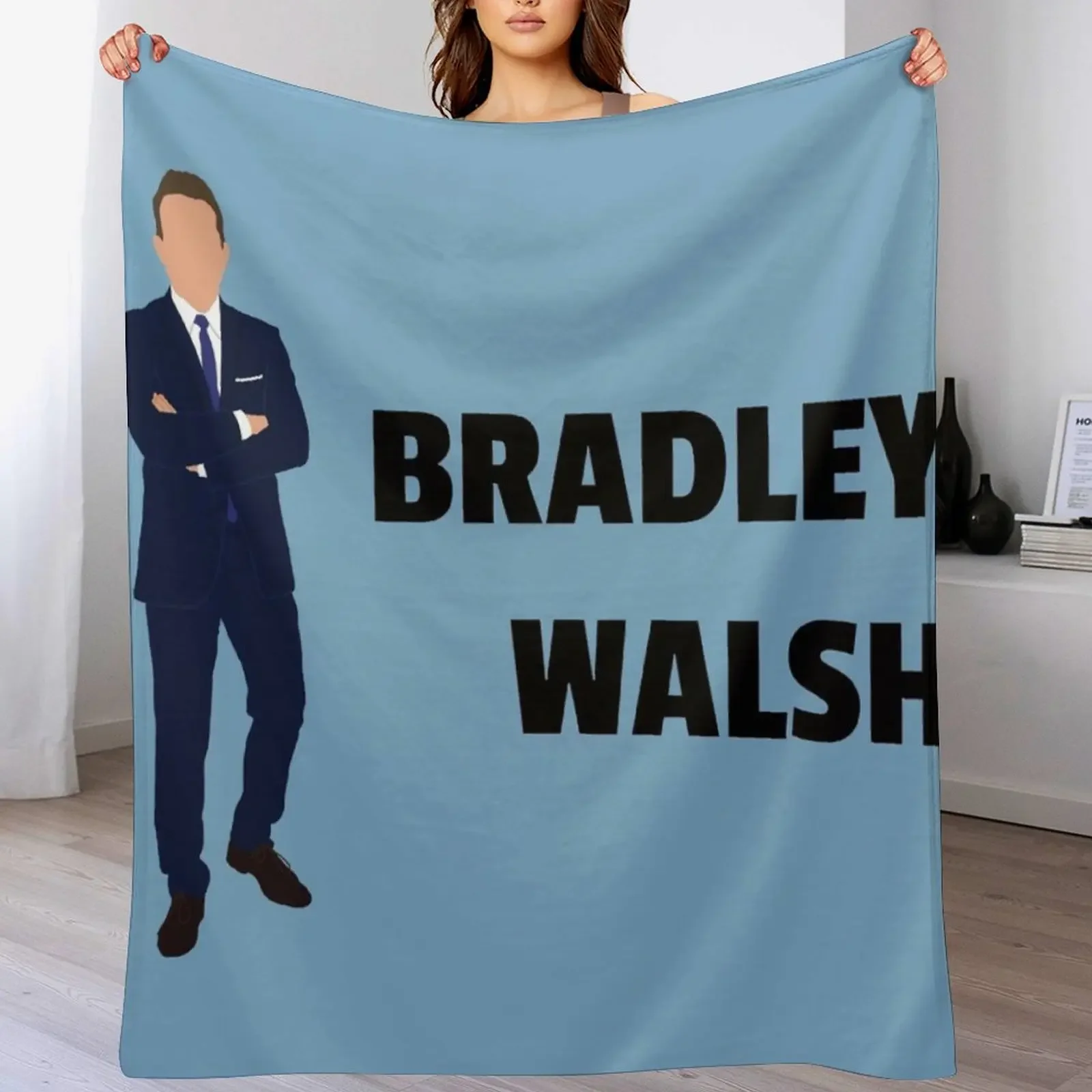

Bradley Walsh - original Bradley Walsh fan art Throw Blanket Decorative Sofa bed plaid Soft Big Sofa Blankets