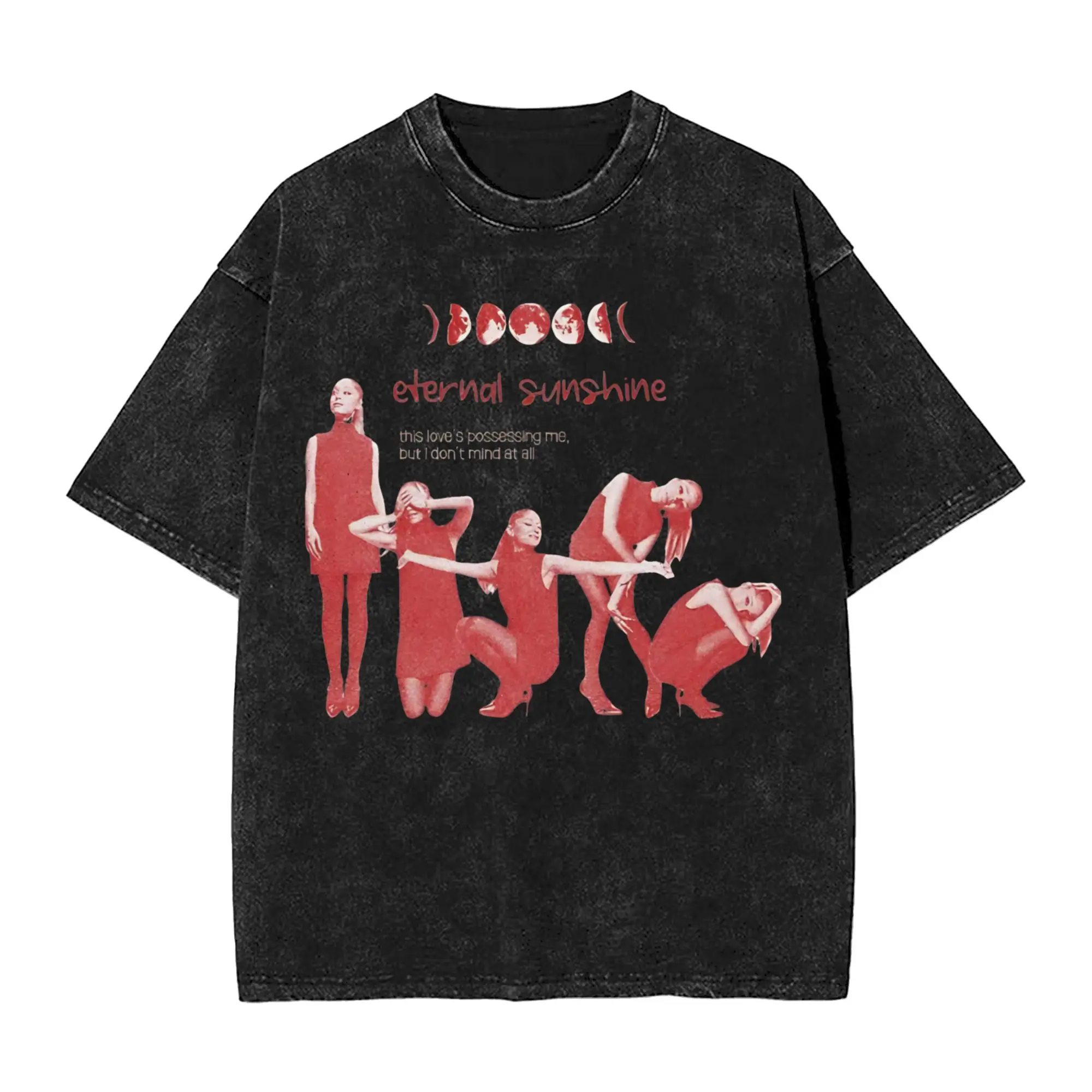 The Eternal Sunshine Tour arianas grandes Washed T Shirts Streetwear Hip Hop Vintage T-Shirts  Tees Men Women 100% Cotton