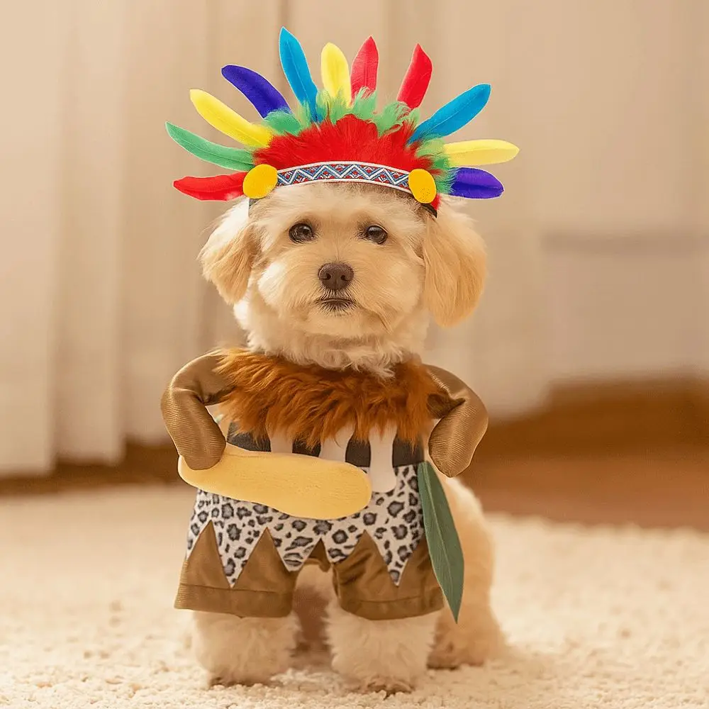 

Adjustable Pet Transformation Outfit Interesting Decorative Dog Cosplay Costume Cute Halloween Pet Costume Cosplay Party