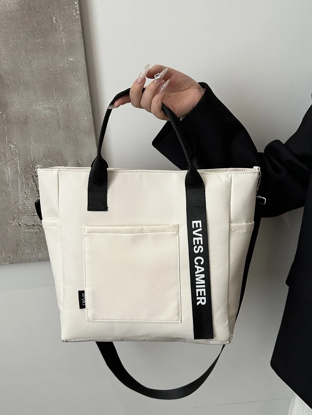 Langlebige Große Kapazität Schultertasche Wasserdichte Canvas Umhängetasche Tragetasche – Detail 14