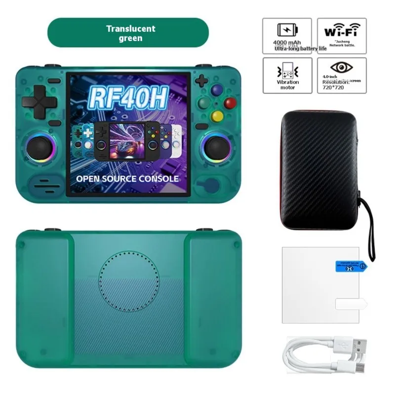 console-de-jeu-video-portable-elect-rf40h-128-go-ecran-ips-de-40-pouces-prend-en-charge-l'emulation-retro-open-source-wi-fi