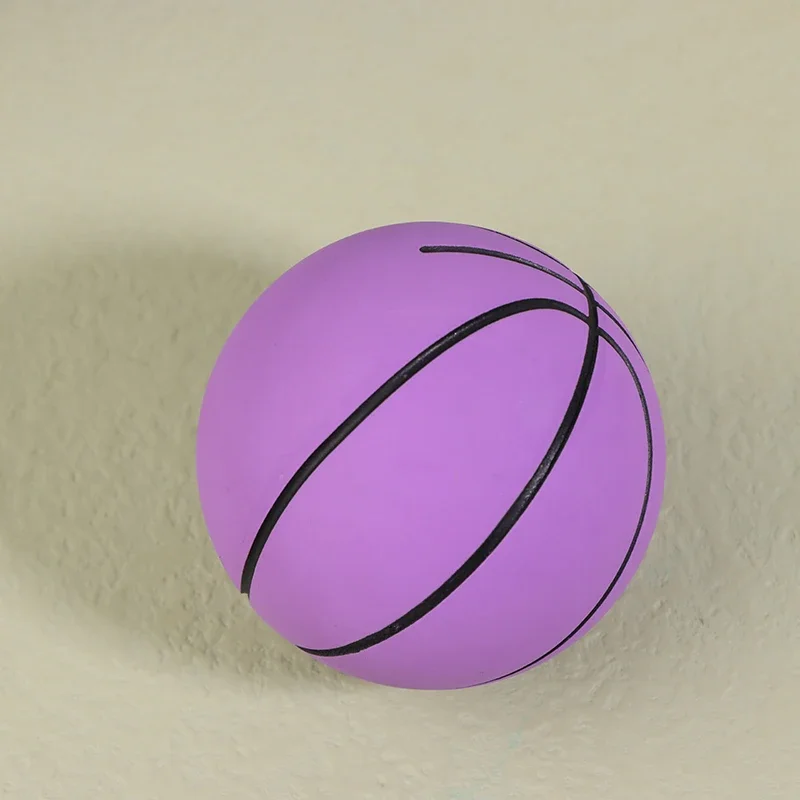 6CM 높은 탄성 미니 고무 농구 감압 중공 탄성 공 어린이 장난감 야외 스포츠 해변 미니 농구
