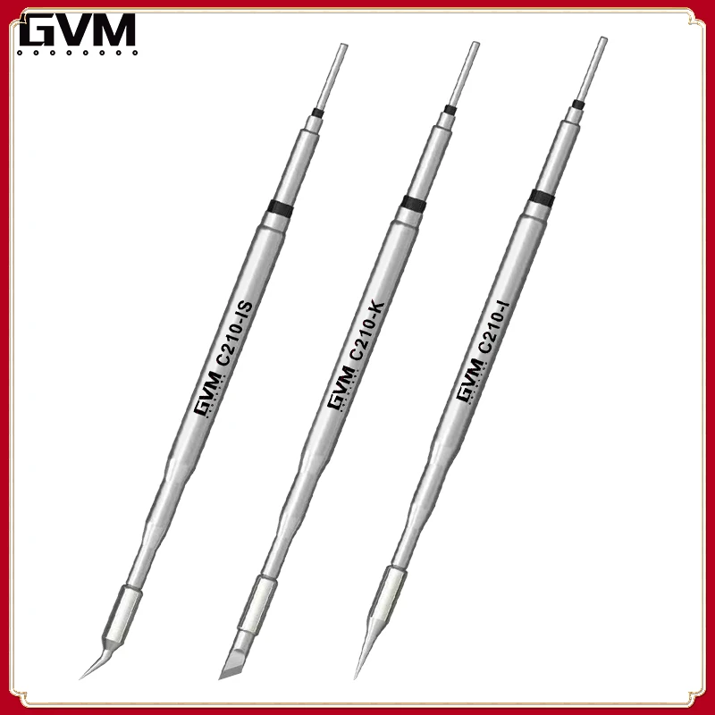 GVM C210 Series Integrated Soldering Iron Tips and Heating Core Efficient Heat Conduction Temperature Recovery for GVM T210