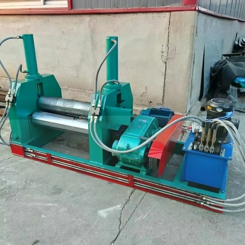 High Precise Hydraulic Type 3 Roll Taper Cone Sheet Forming Rolling Machine Conical Plate Rolling Machine Factory Price