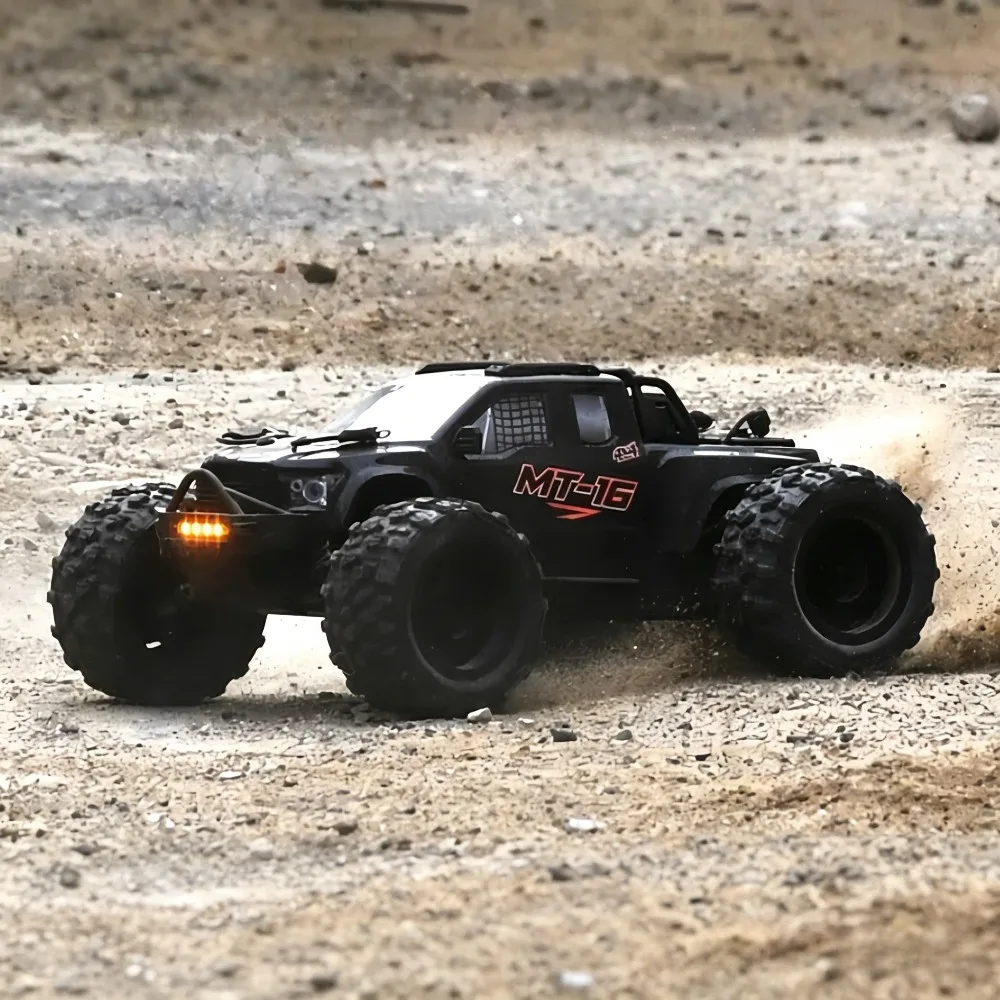 ZDMT16 Remote Control Brushless Off-Road Vehicle 1/16 Scale Four-Wheel Drive Electric Model Car Boy's Monster Truck Toy
