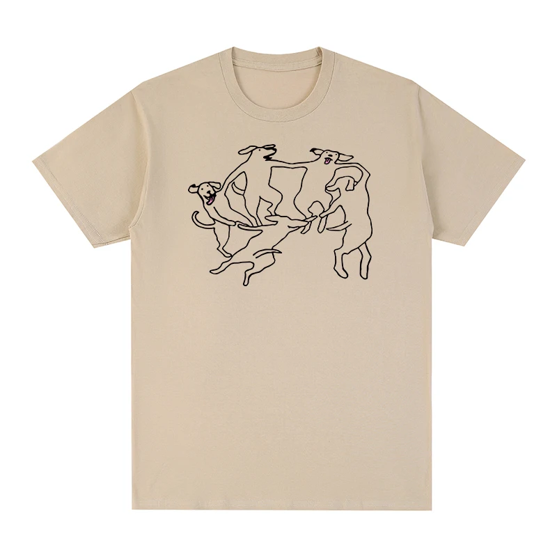 Henri Matisse Vintage T-shirt The Dance Dogs Funny Graphic Cotton Men T shirt New TEE TSHIRT Womens Tops Unisex