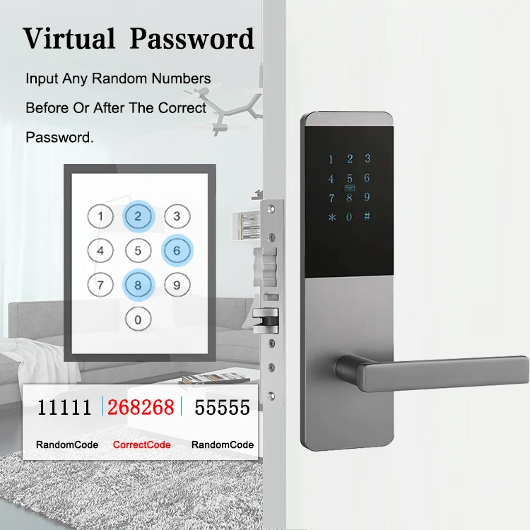 Digital Inteligente Smart Door WIFI APP Remote Control Code Smart for Home Office