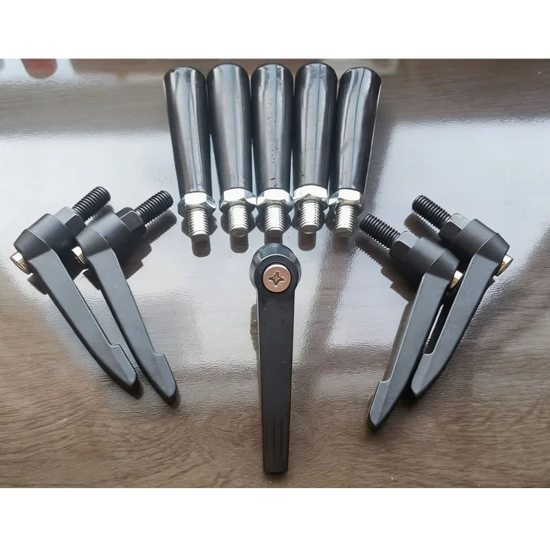 1-5Pcs Handle Screws Bolt M5-M10 Clamping Lever Machinery Adjustable 7-Shaped Rotating Handle Locking External Male Thread Knob