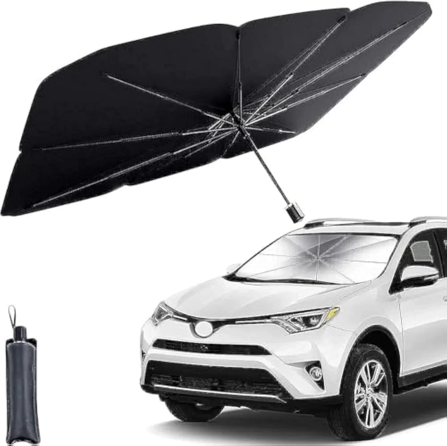 Car Sunshade Umbrella Car Sun Shade Protector Parasol Summer Sun Interior Windshield Protection Accessories For Auto Shading