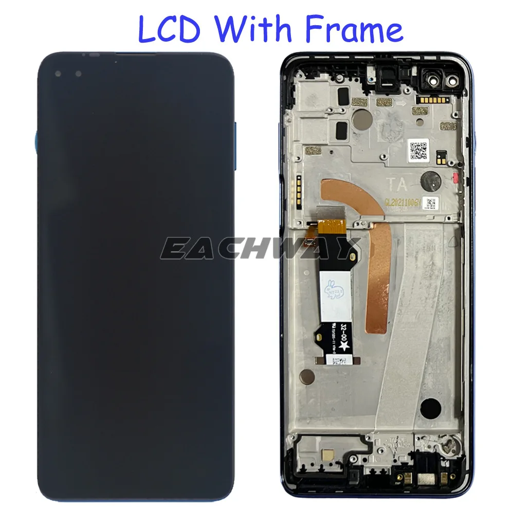 Imagem -04 - Display para Motorola Moto G100 Lcd Xt2125 Xt21254 Tela de Toque Digitador Assembléia G100 para Moto Borda s Tela Lcd 6.7