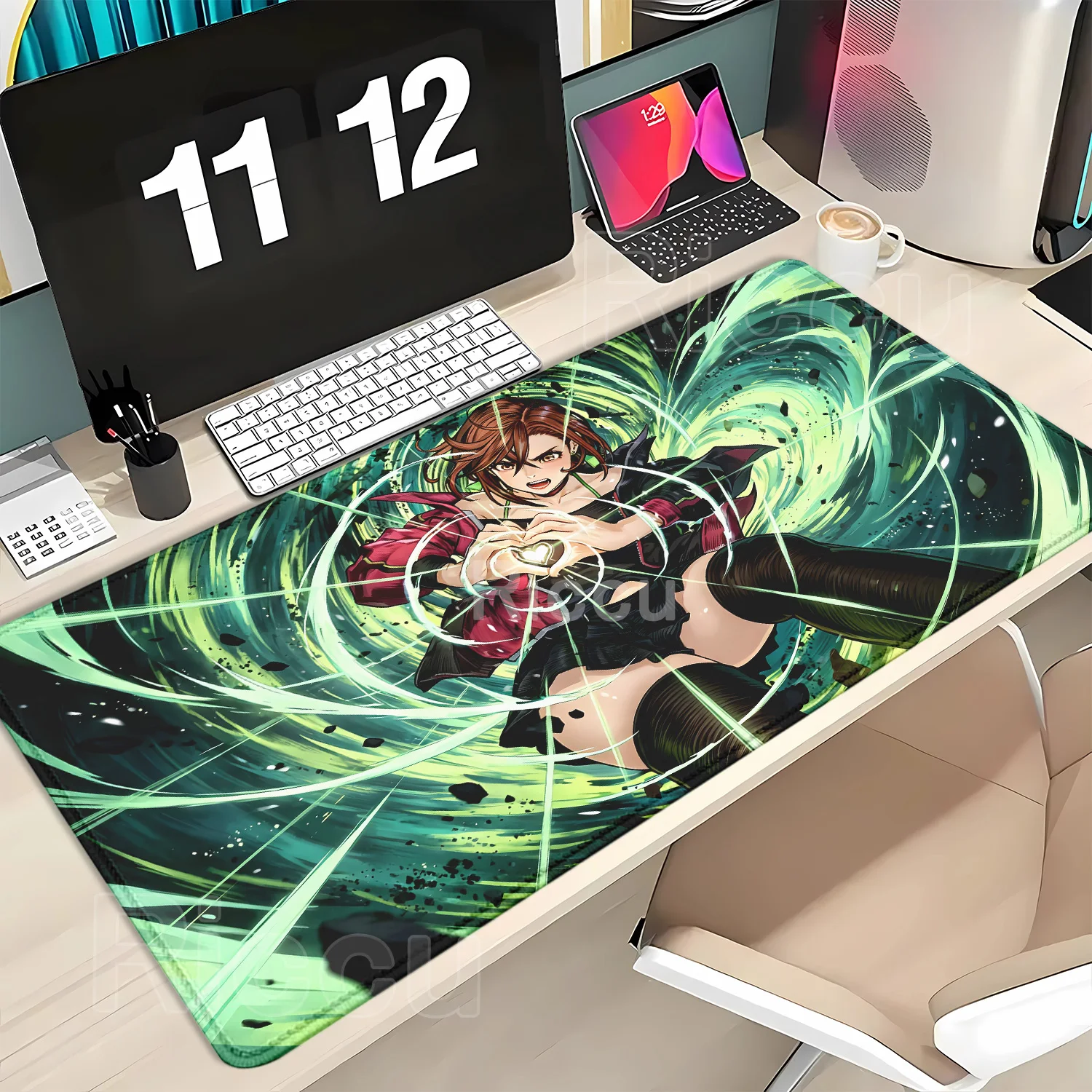 Anime Mouse Pad PC Gaming Mousepad Dandadan Ayase Momo Takakura Ken Seiko Keyboard Desk Mat Laptop Anti-slip Rubber Table Mat
