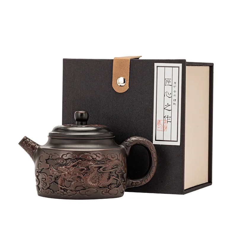 Purple Pottery Teapot Tea Cup Tea Ceremony accessories Kung Fu Set Pure Handmade Teapot Teapot for  Puer Kettle