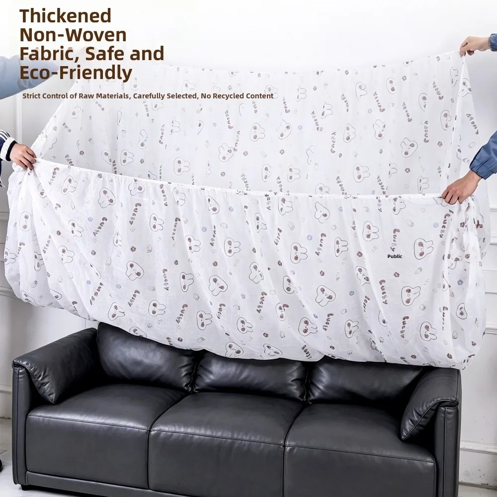 New Elastic Disposable Dust Covers Waterproof All Wrapped Dust-proof Cover Large Size Drawstring Protector Cover Home Renovation