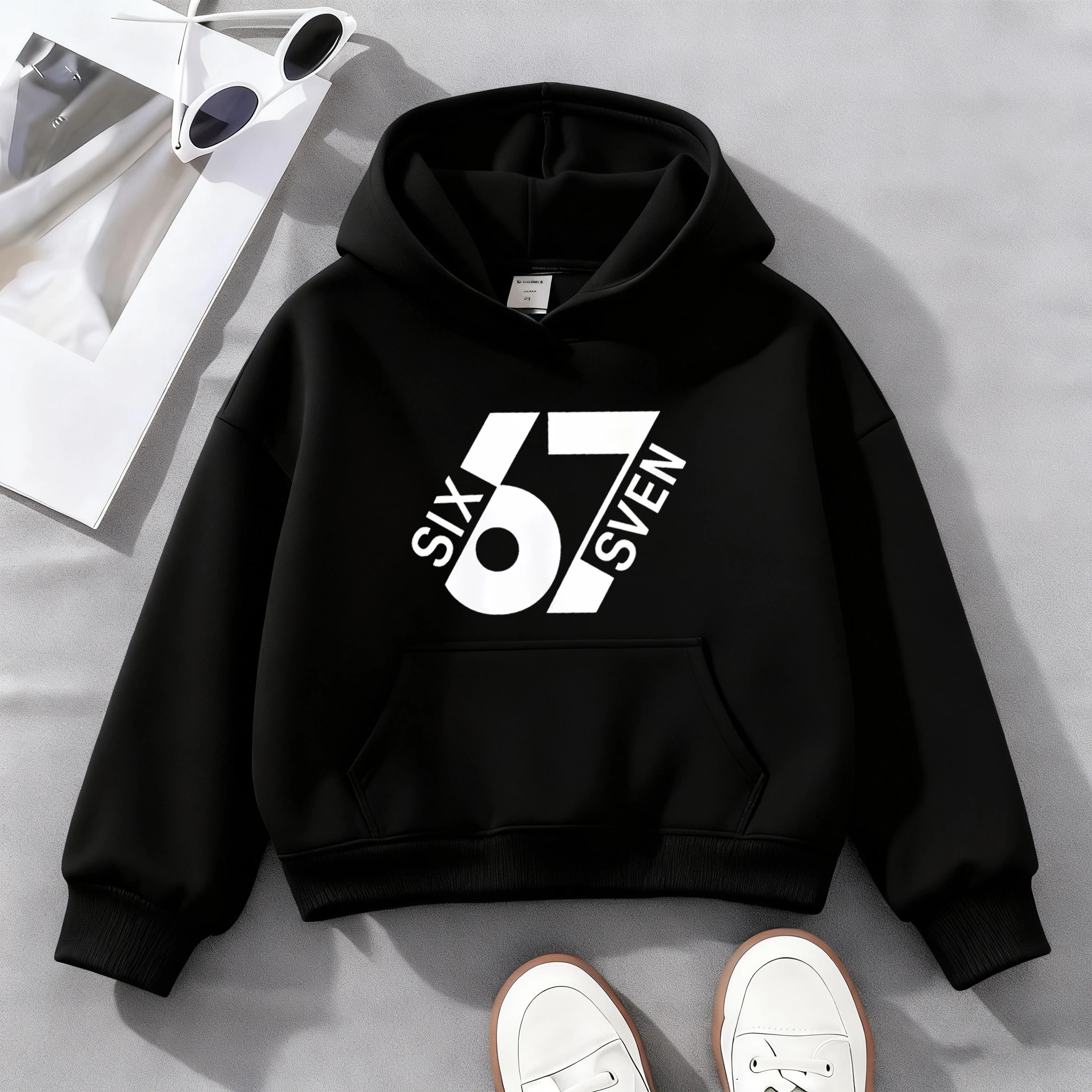 

New Street-Style 67 Number 3D Printed Cotton Hoodie Soft High Quality Hooded Sweatshirt for Spring Autumn Winter Wear