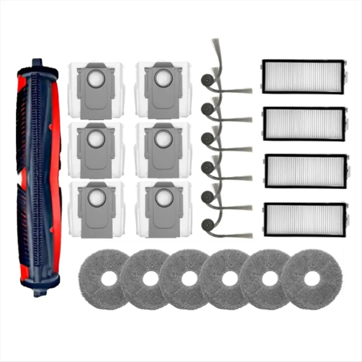 

FZFZ 23PCS for Saros Z70/Saros Z70 Ultra Vacuum Cleaner Parts Replacement Main Side Brush Filters Mop Pads Dust Bags