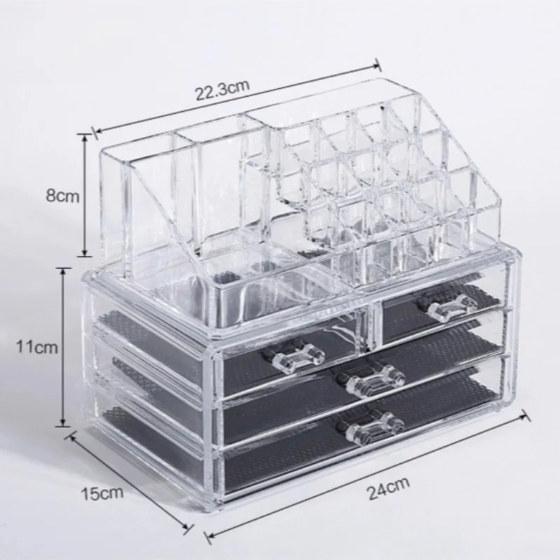 Acrylic Transparent Multi-layer Drawer Storage Rack,Beauty Tools Makeup Storage Box S#-M# Model Birthday Gift For Women