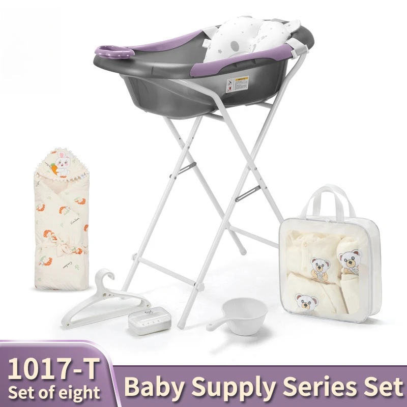 Wanna dla dziecka ze stojakiem Nie zginająca się wanna dla noworodka Zestaw wanien dla dzieci