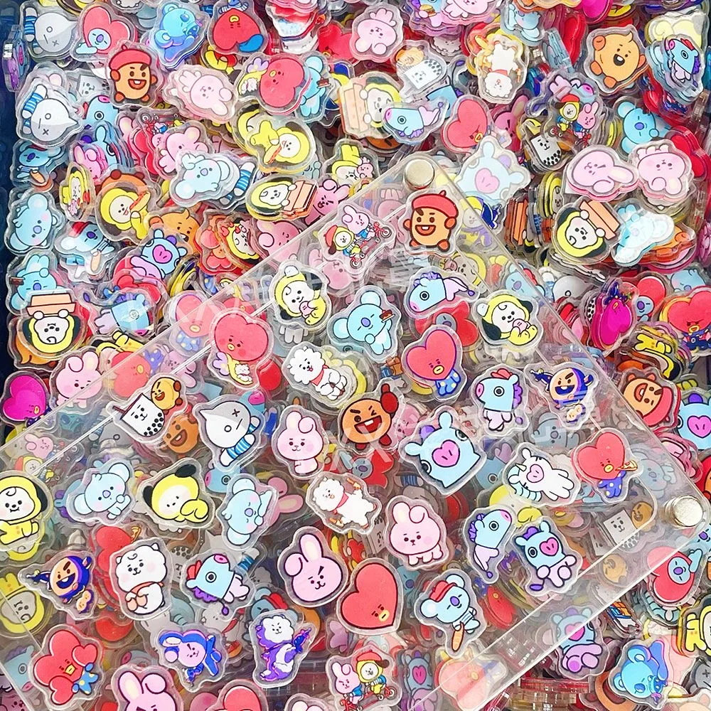 BT21 800-piece 1/2cm mini exquisite acrylic sheets, DIY fridge magnets, phone case materials, anime cartoon gifts and toys - view 4