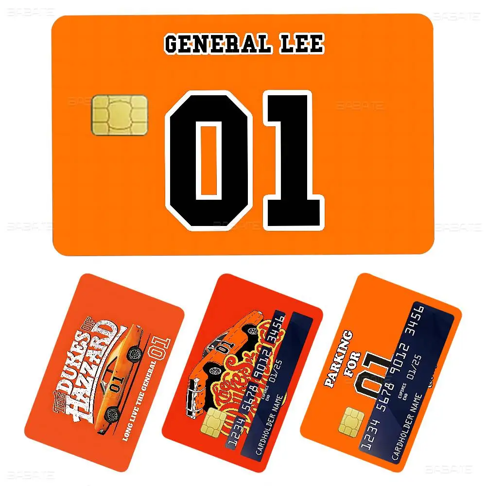 The Dukes of Hazzard Anime Cartoon Bear Skin Sticker Film Tape Case for Big Credit Debit Card Front Side