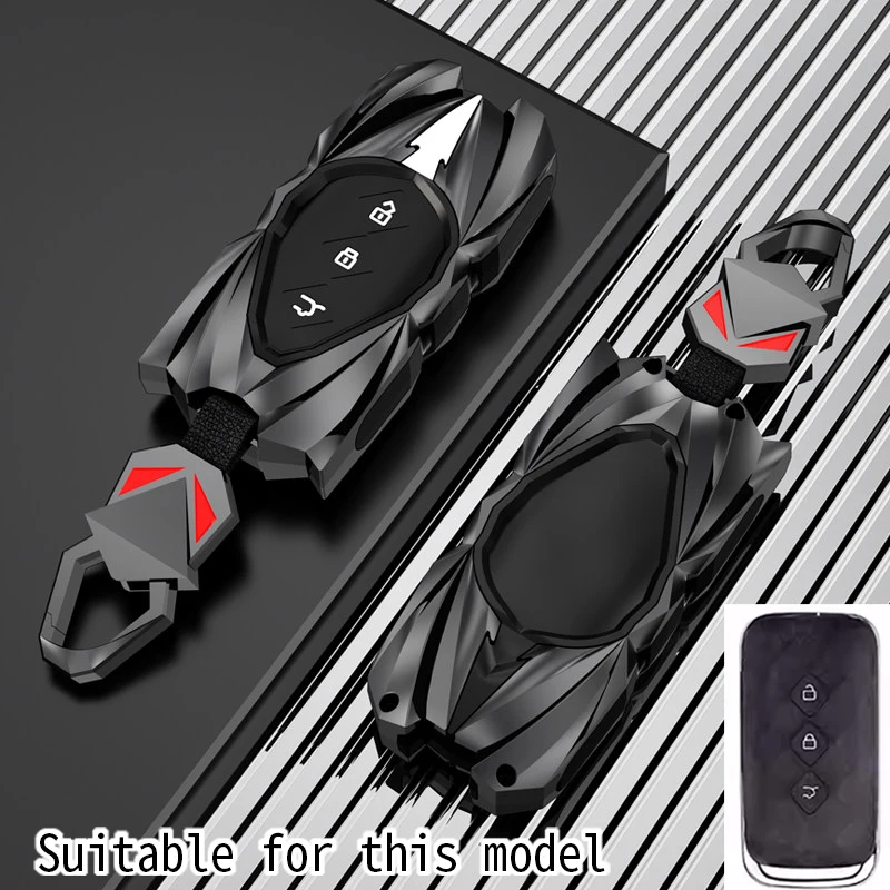 Flip Car Key Case Cover Shell for Chevrolet Aveo Trax Groove Captiva 2024 Wuling 3 Button Remote Key Keychain Accessories