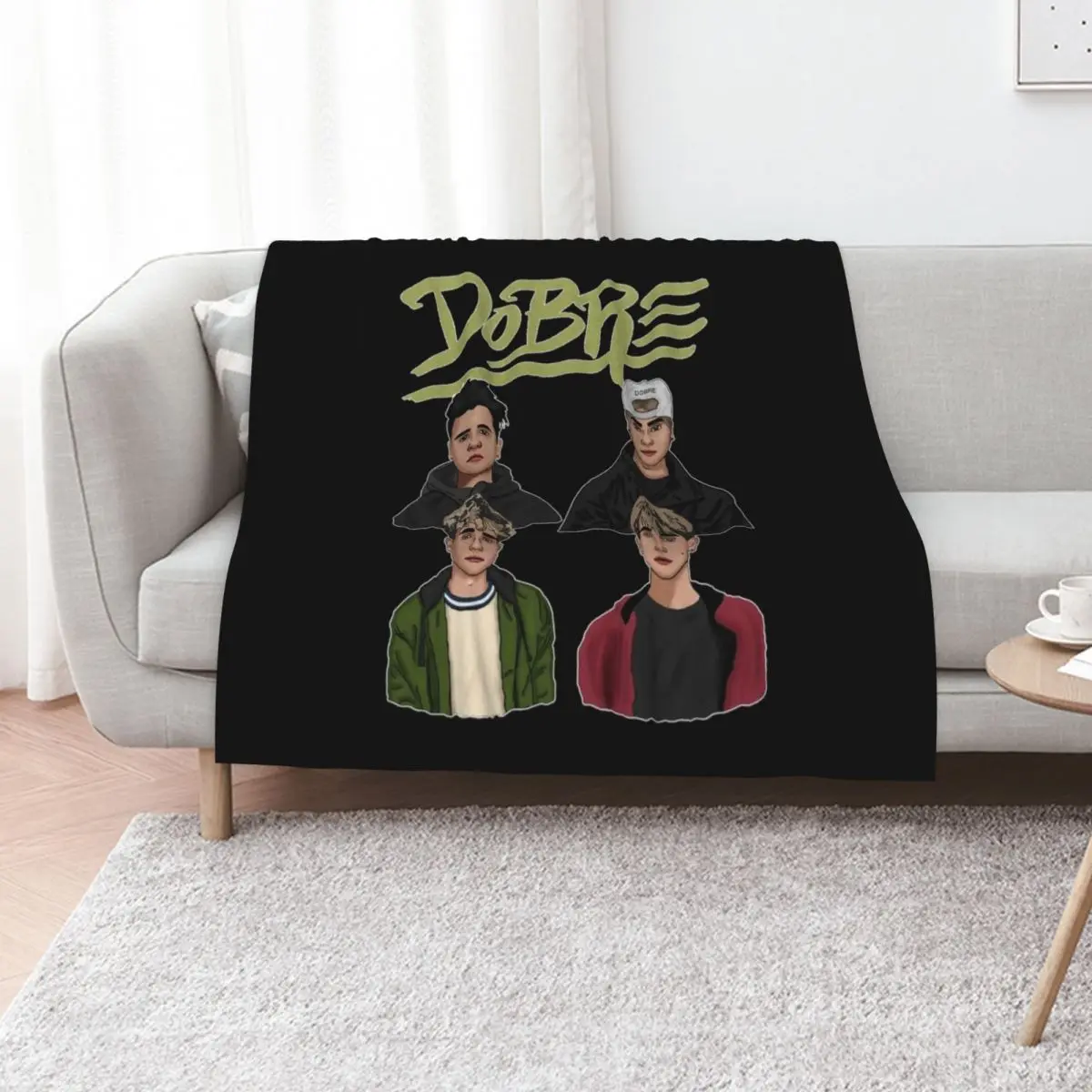 Dobre Brother Twins Merch Throw Blanket Cozy Warm Blanket for Bed Room Decor