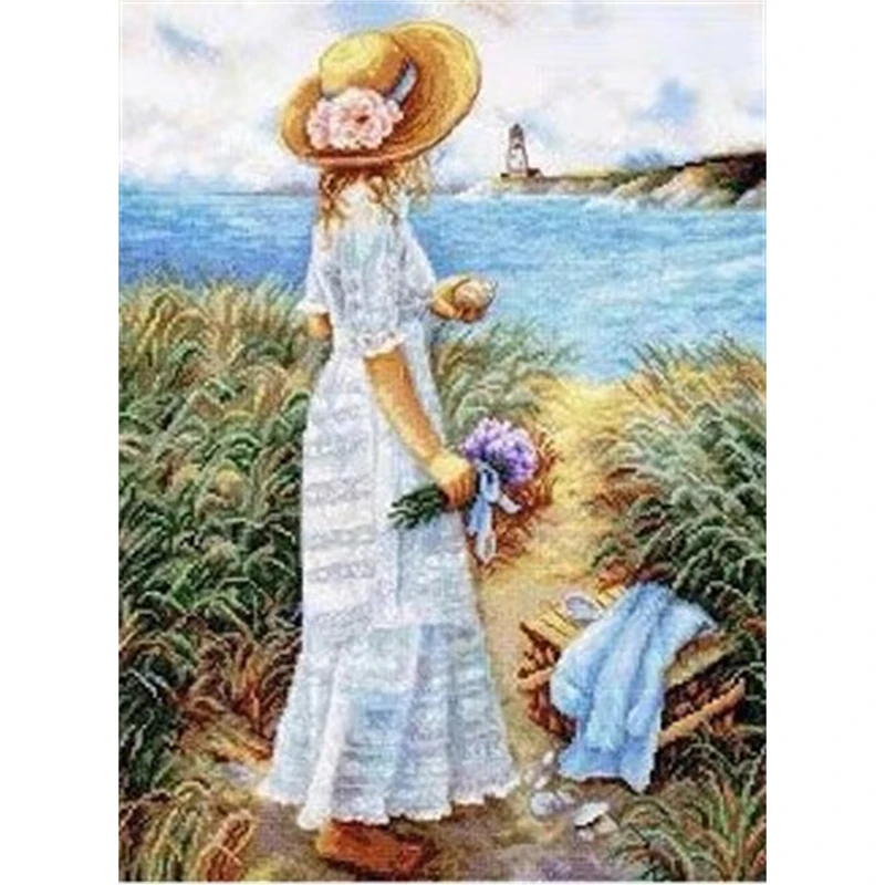 6709 Counted Cross Stitch Complete Kit Cross-stitch Hobby DIY Embroidery Kit Cross Stitch Set Needlework Kids Handicrafts Adults