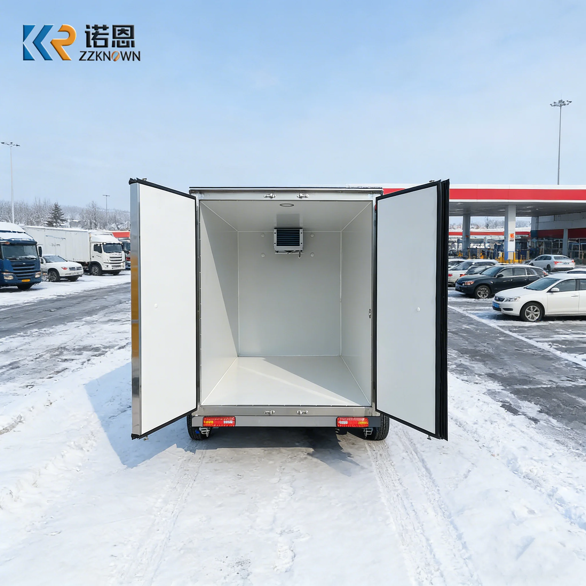 

Factory Direct Heavy Duty Mobile Cold Room Trailer Outdoor Freezer Unit for Commercial Use Cargo & Utility Trailers
