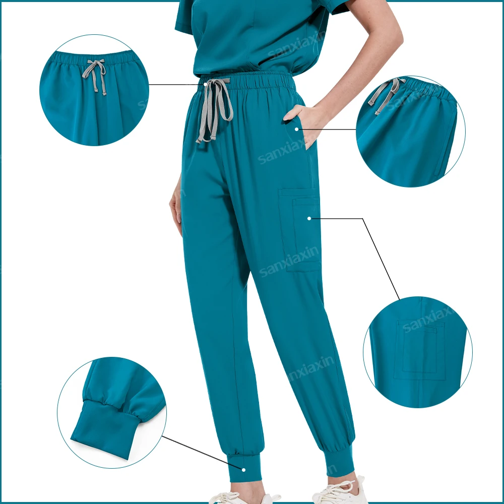 Scrubs Medical Uniforms Woman Multicolour SPA Beauty Working Clothes Dentist Veterinary Uniform Unisex Pharmacy Clinic Scrub Set