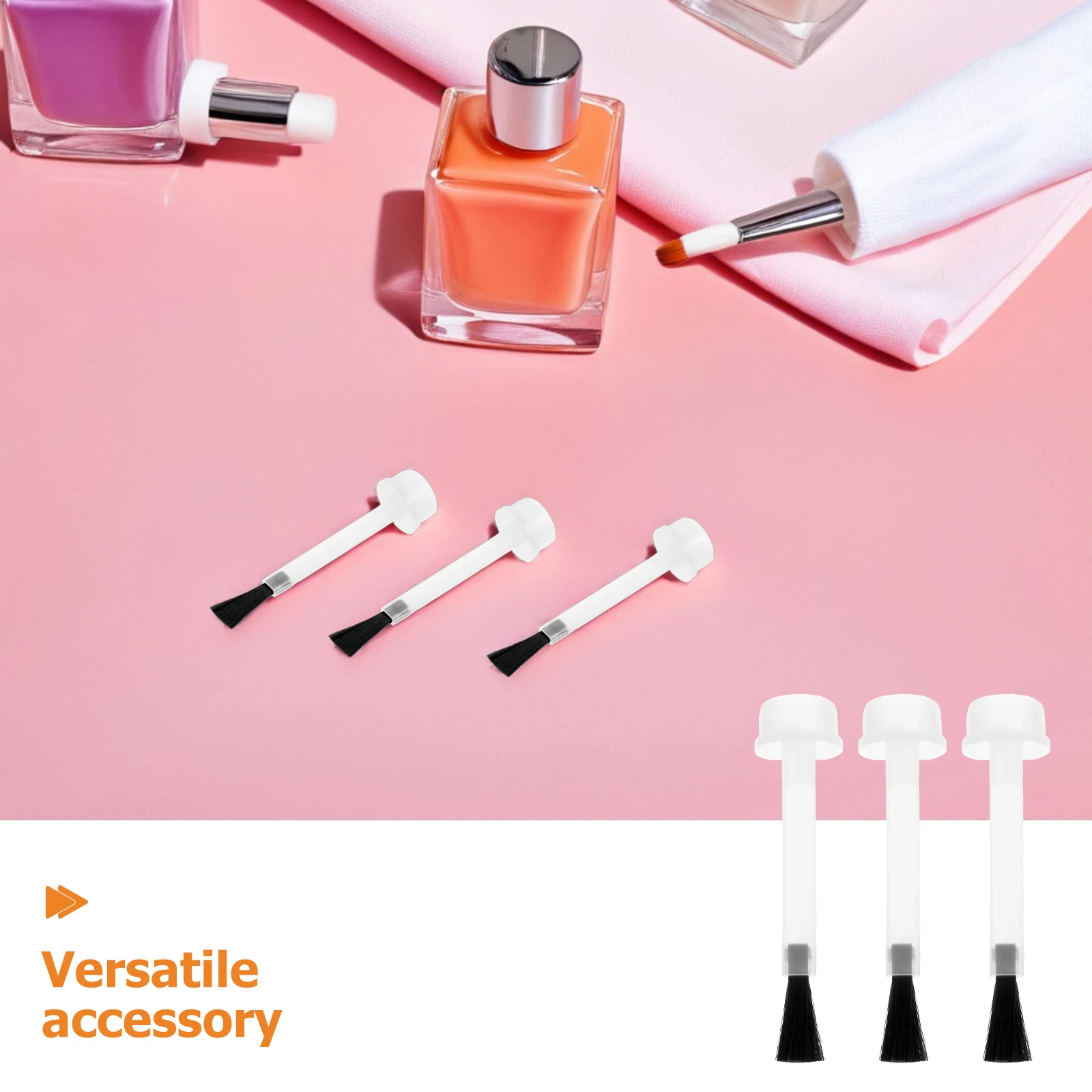 80 個ネイルアート交換用ブラシヘッド高弾性毛ジェルポリッシュベーストップコート用スムーズな塗布気泡なし