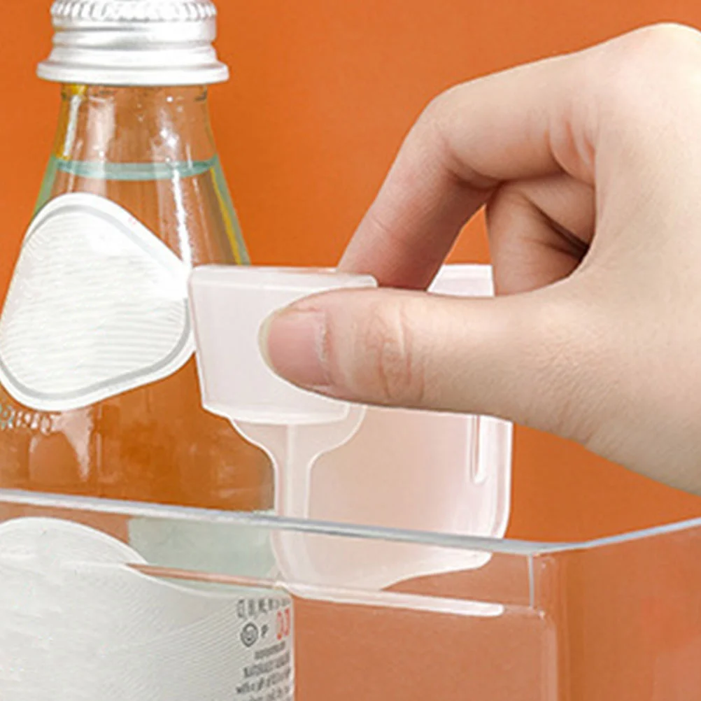 

24Pcs White Fridge Divider Adjustable Refrigerator Bin Partition Shelf Organizer Kitchen Storage Solution Refrigerator Dividers