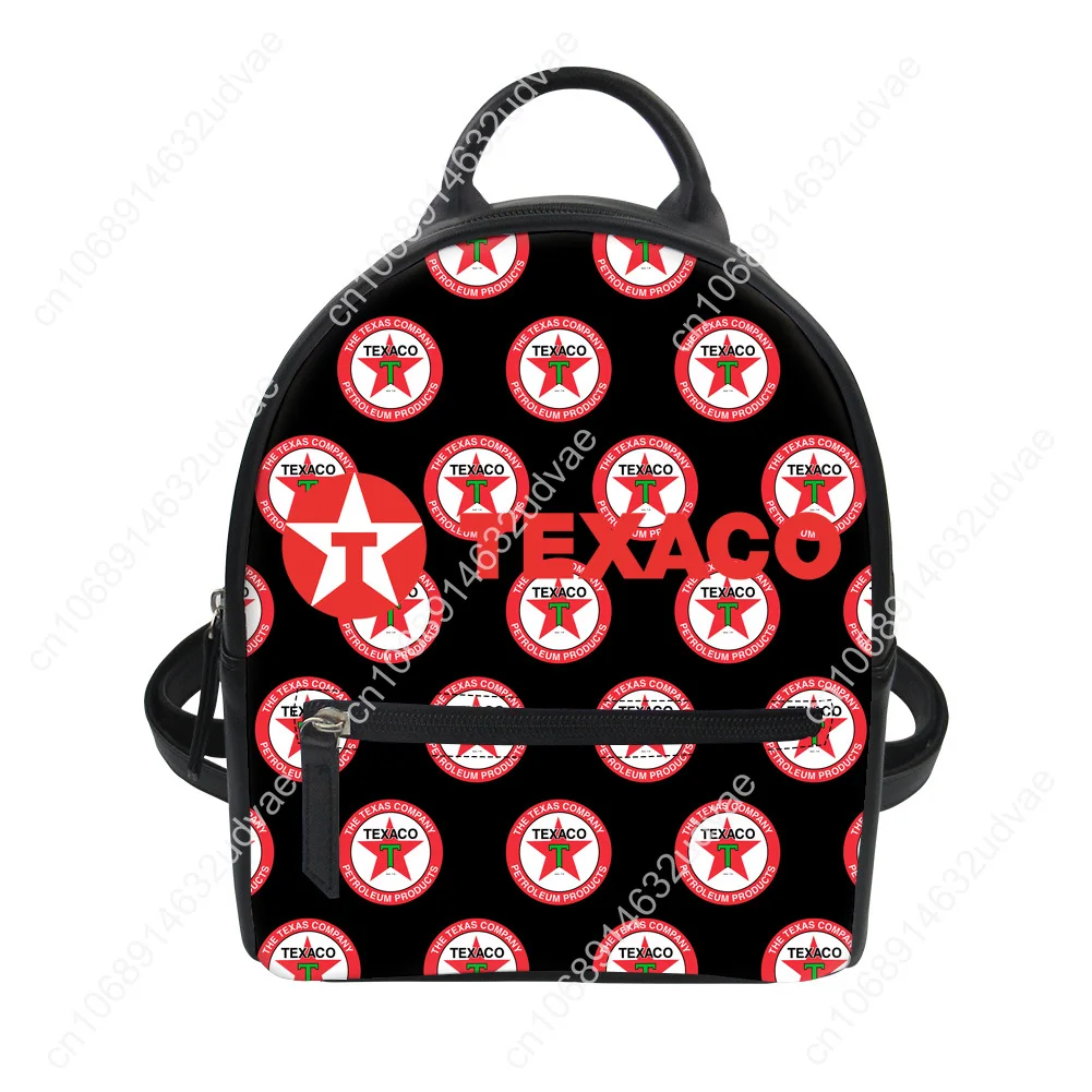 Texaco Backpack Purse Women Schoolbags Personalized Double Shoulder Bag High Quality Daypack Leather Travel Bag Gift