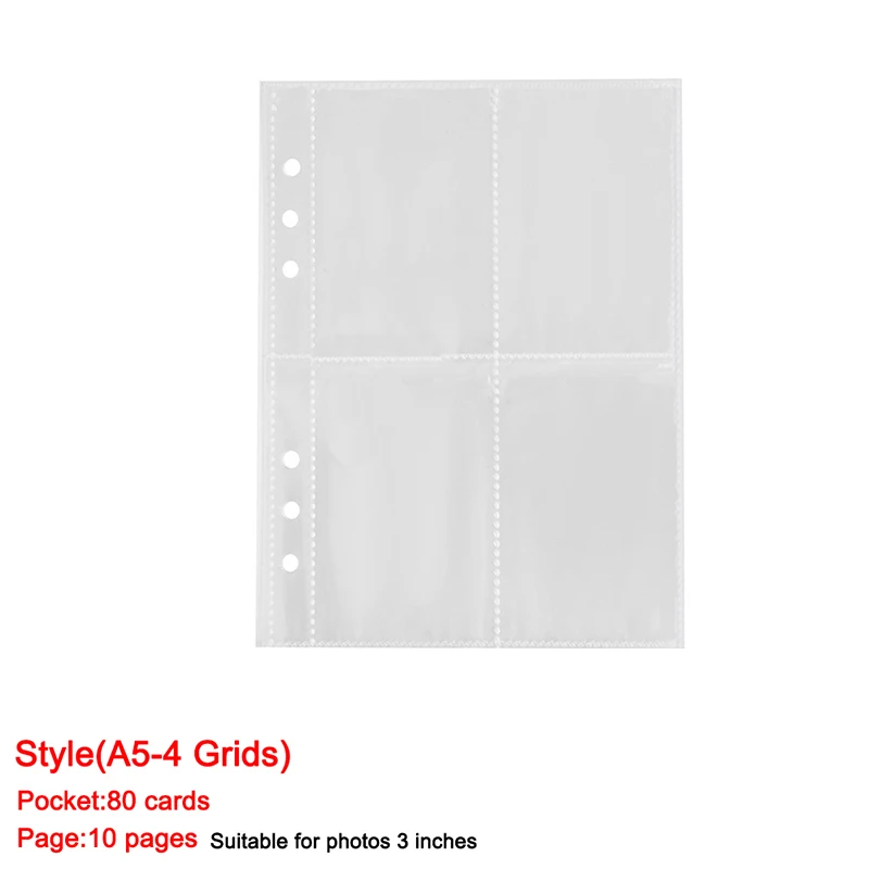 A5 Laser Star Zipper Binder Photo Album Organizer