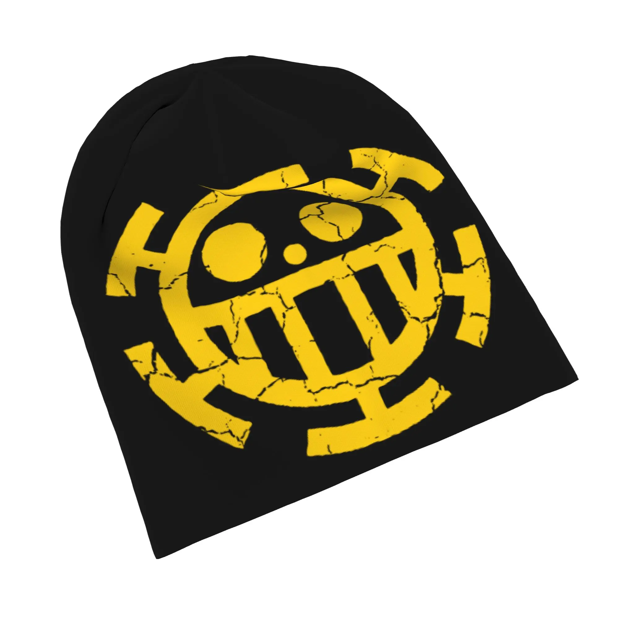 Trafalgar Law One Piece Anime Bonnet Hat Cool Street  Skullies Beanies Hat Unisex Warm Dual-use Cap