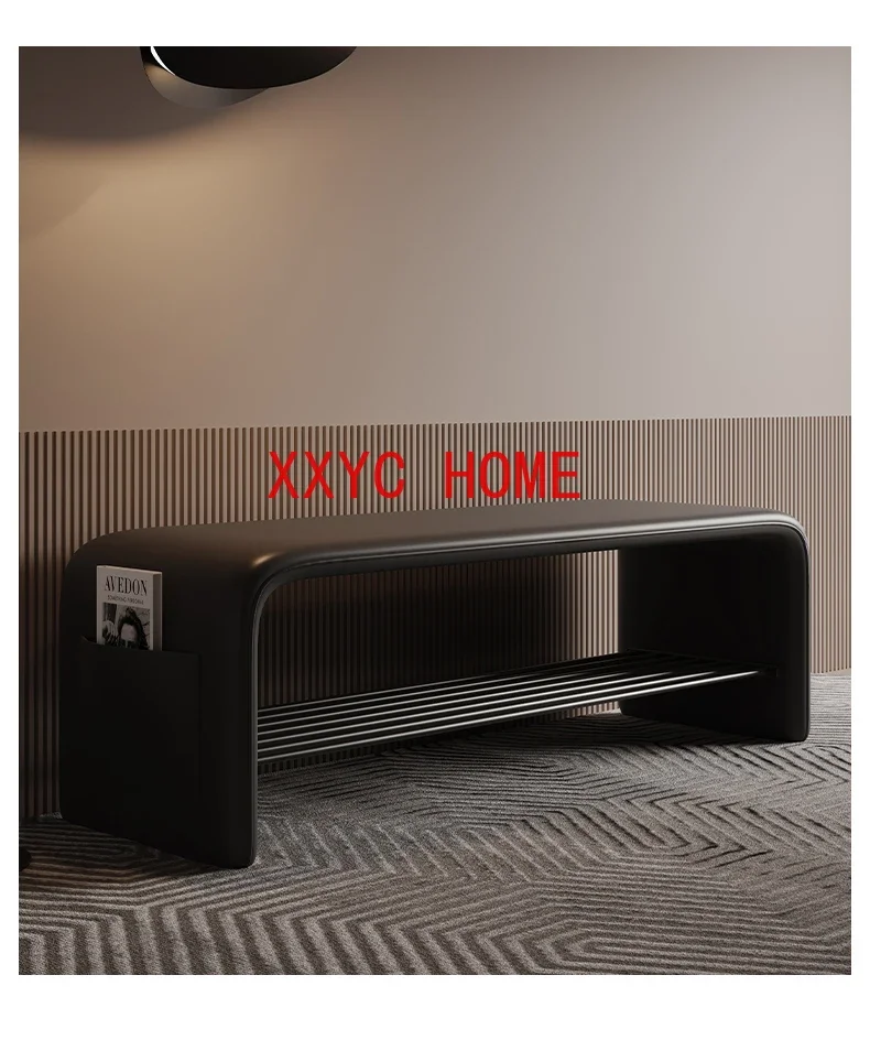 Home Doorway Simple Footstool Cloakroom Storage Bench with Storage Multifunctional