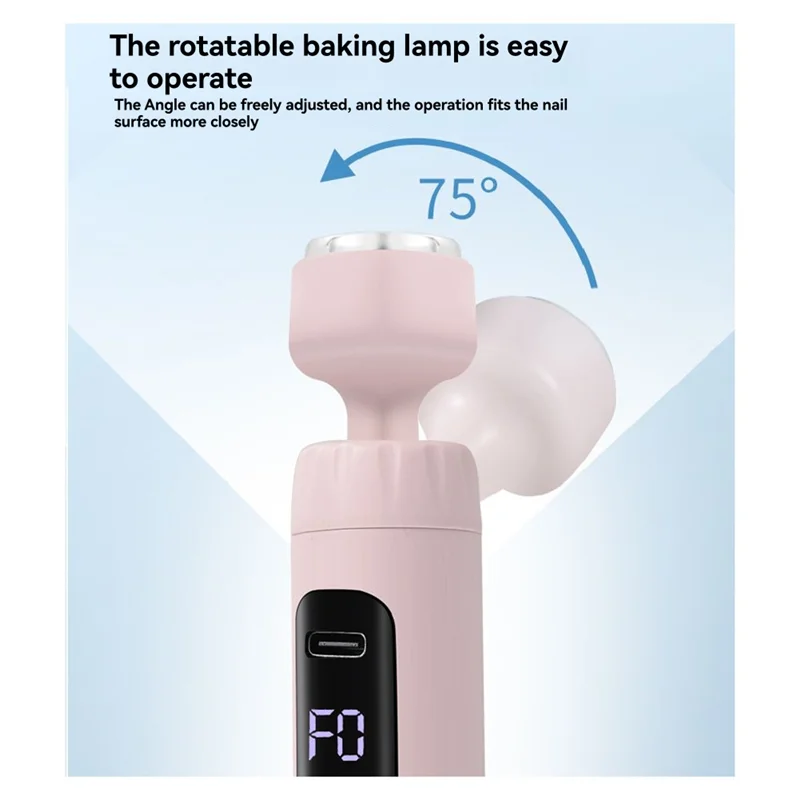 B07B-Electric 5-In-1 Nail Polish Grinder Electric Nail Drill Kit With U V Nail Lamp For Home And Salon Use