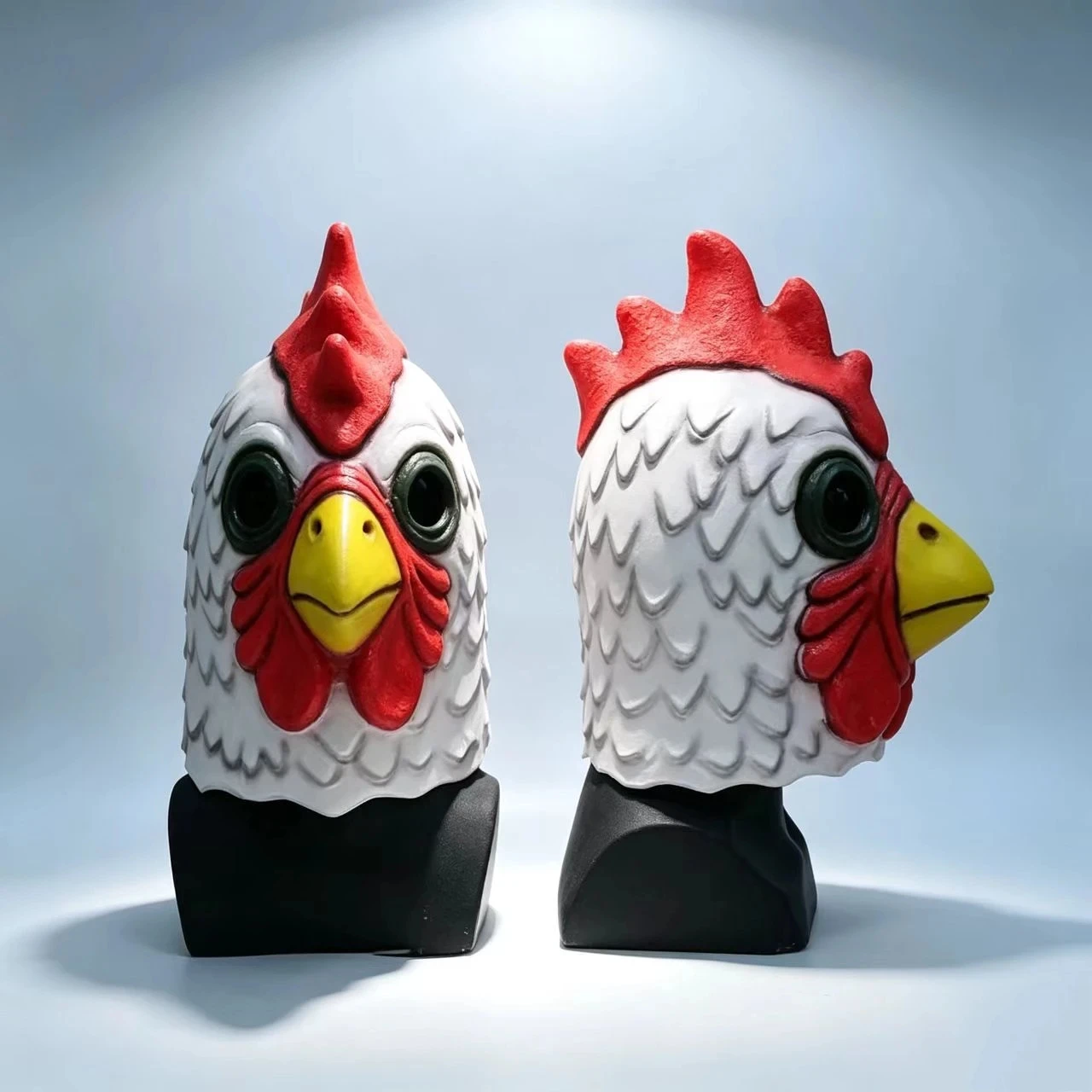 Cosplay Richard Rooster Full Face Mask Funny Animal Head White Rooster Masks Hotline Miami Game Props Mad Chicken Mask