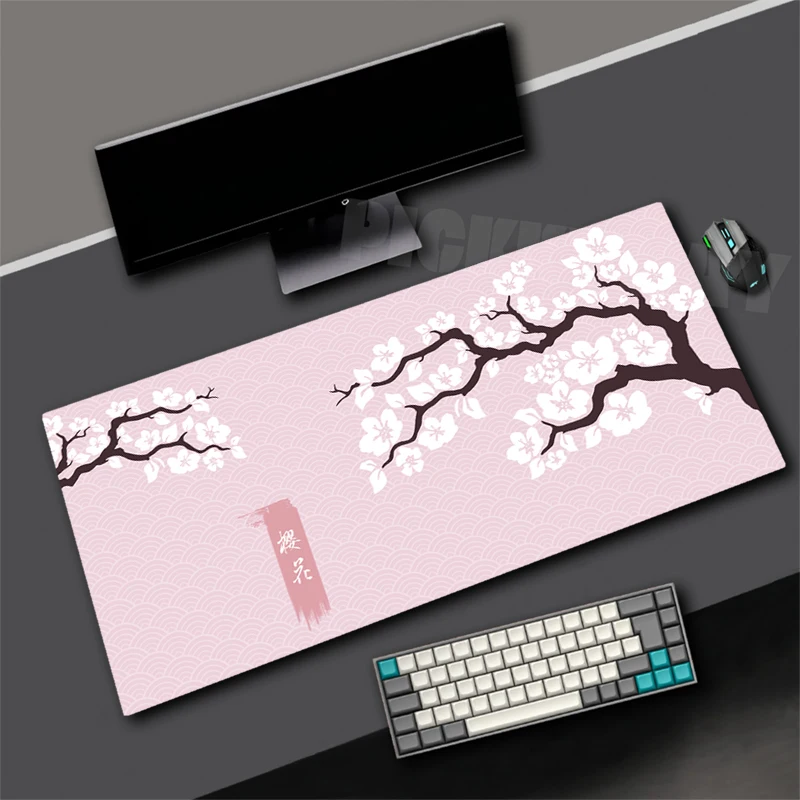 Gaming Mouse Pads Sakura Neutral Table Mats Computer Mousepad Company Big Desk Pad 100x50cm Large Gamer Mousepads Mouse Mat