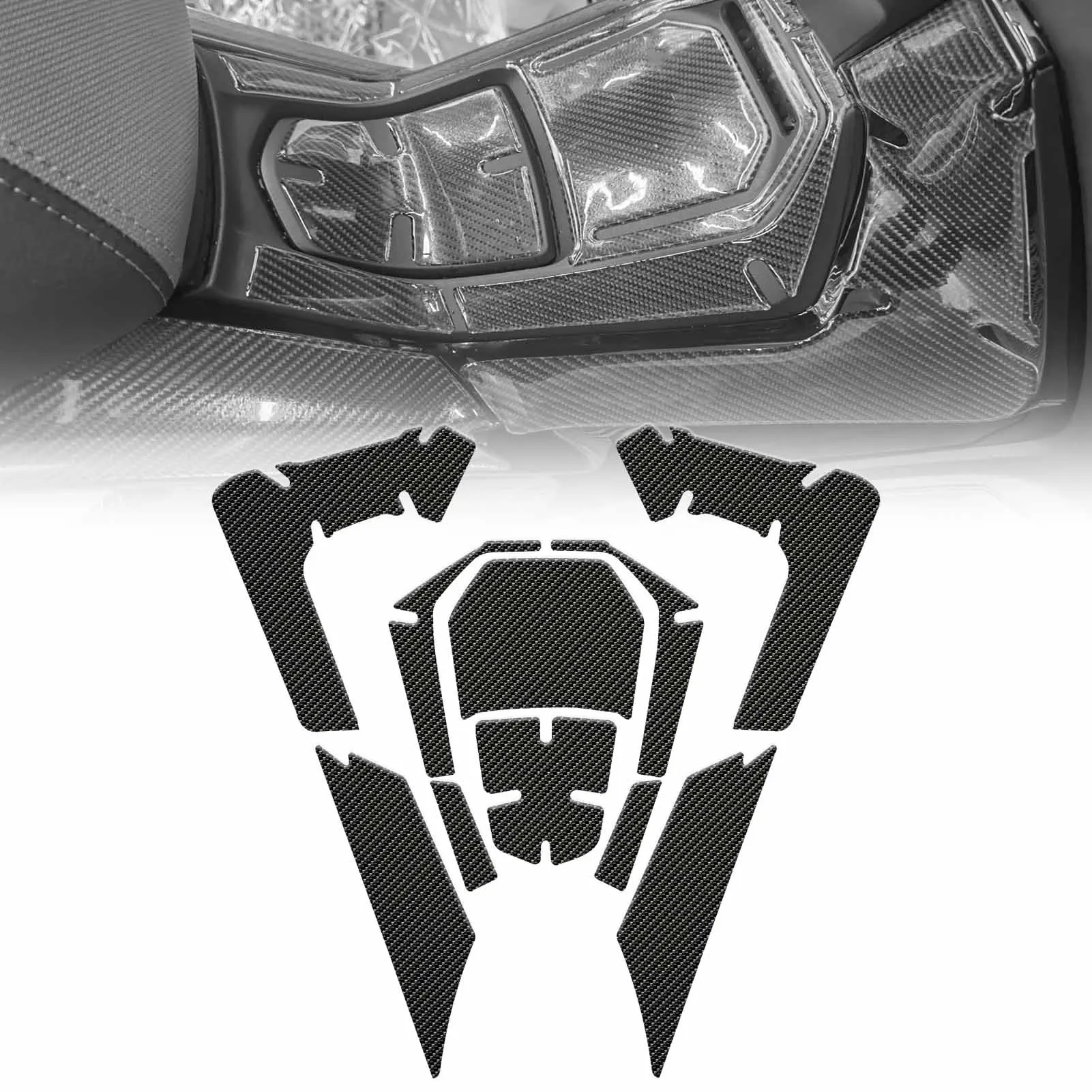 

﻿ Motorcycle Tank Traction Side Pad Gas Fuel Knee Grip Decal For Honda Forza350 NSS350 2020-2024 Scratch Resistant Sticker