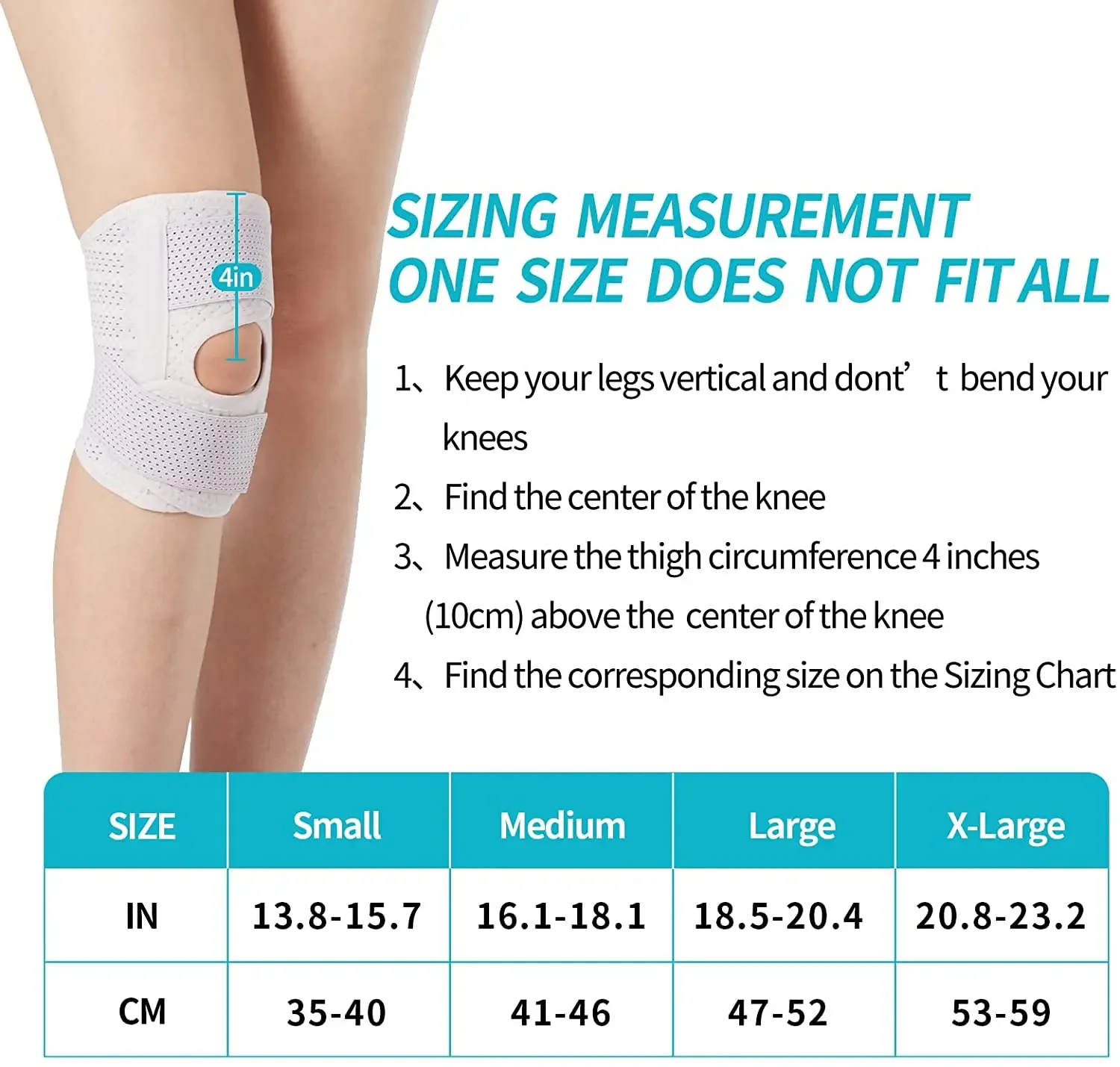 Knee Brace with Side Stabilizers Relieve Meniscal Tear Knee PainArthritis Joint Pain Relief reathable Knee Support