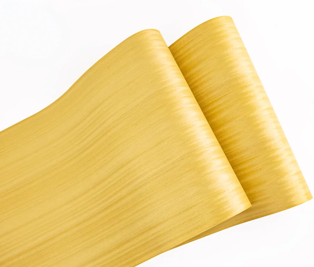 0.25MM  Kraft Paper Backed Natural Width Straight Grain Golden Teak Wood Veneer Furniture Decoration Veneer