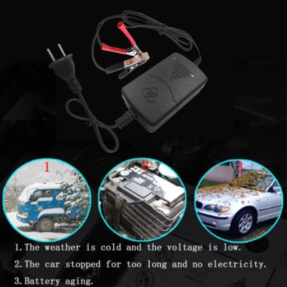 1.5A Smart Motorcycle Charger For Toy Car Electric Scooter Sprayer E-bike Acid Battery 7AH 10AH 12AH With LED Indicator