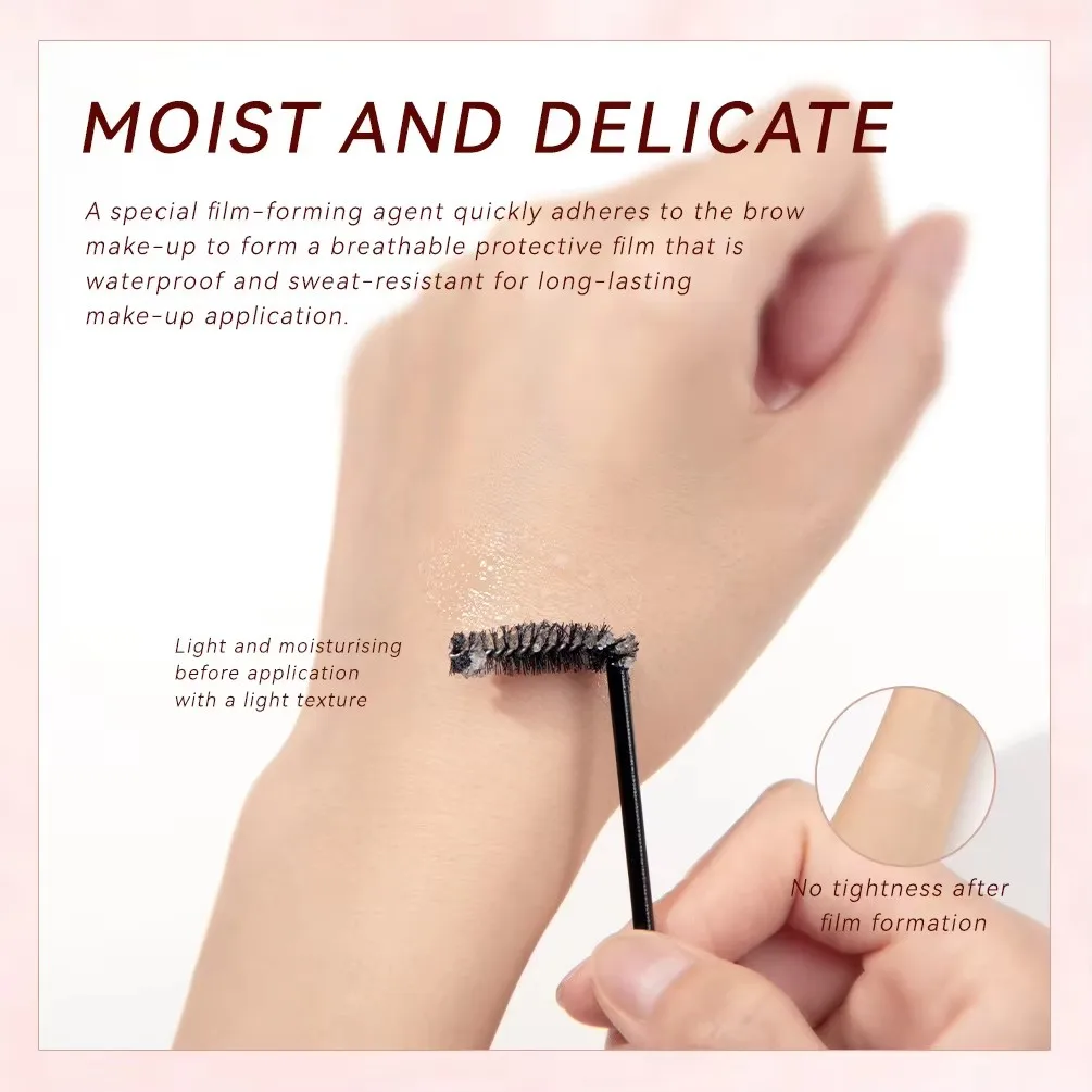 QIBEST Waterproof Eyebrow Cream Transparent Quick Dry Eyebrow Styling Cream Long Lasting Gel Makeup Eyebrow Sculpt Soap.